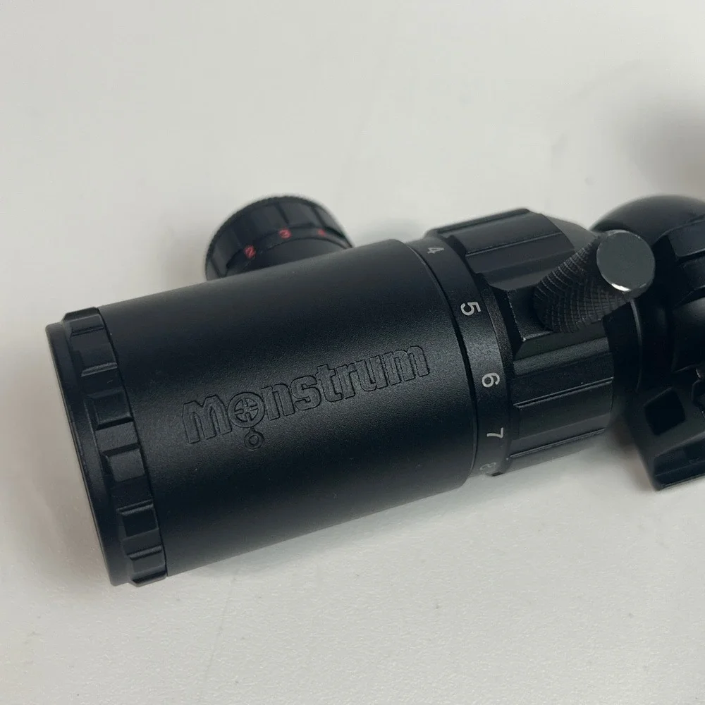 Monstrum 3-9x32 Rifle Scope Adjustable Zoom Black Waterproof Fogproof